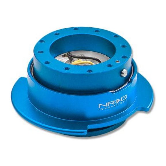 NRG Innovations SRK-250NB Quick Release Kit (New Blue Body/Titanium Chrome Ring)