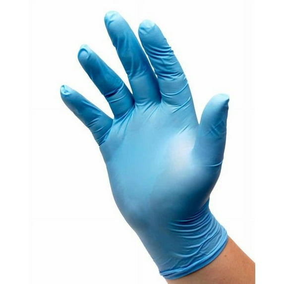 NRG Nitrile Powder Free Examination Medical Grade Gloves Blue Large Bx/200