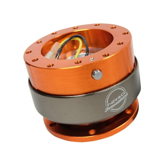 NRG Quick Release Gen 2.0 - Orange Body / Titanium Chrome Ring - SRK-200OR