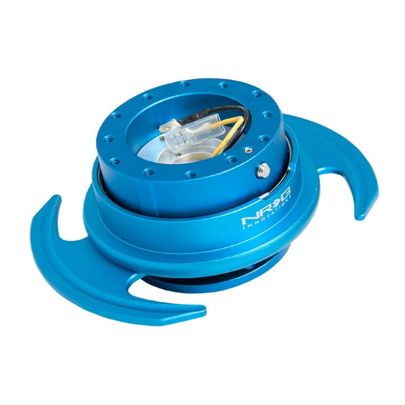 NRG Quick Release Kit Gen 3.0 - Blue Body / Blue Ring w/Handles - SRK-650BL
