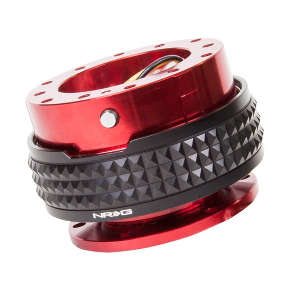 NRG Quick Release Kit - Pyramid Edition - Red Body / Black Pyramid Ring - SRK-210RD/BK