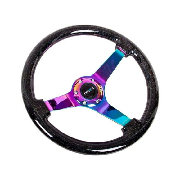 NRG REINFORCED STEERING WHEEL RST-036BSB-MC + USPL STICKER