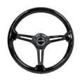 thumbnail image 1 of NRG RST-018BK-BK Reinforced Steering Wood Wheel with Spoke & Center Mark, Matte Black, 1 of 1