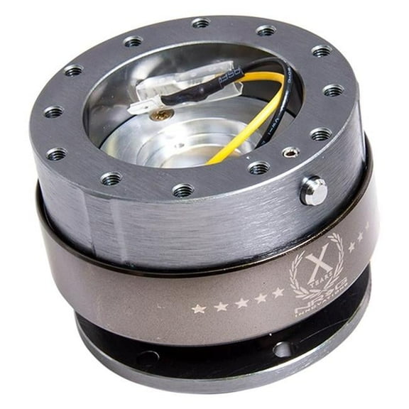 NRG SRK-200GM 2.0 Gen Steering Wheel Quick Release with Gunmetal Body & Titanium Chrome Ring
