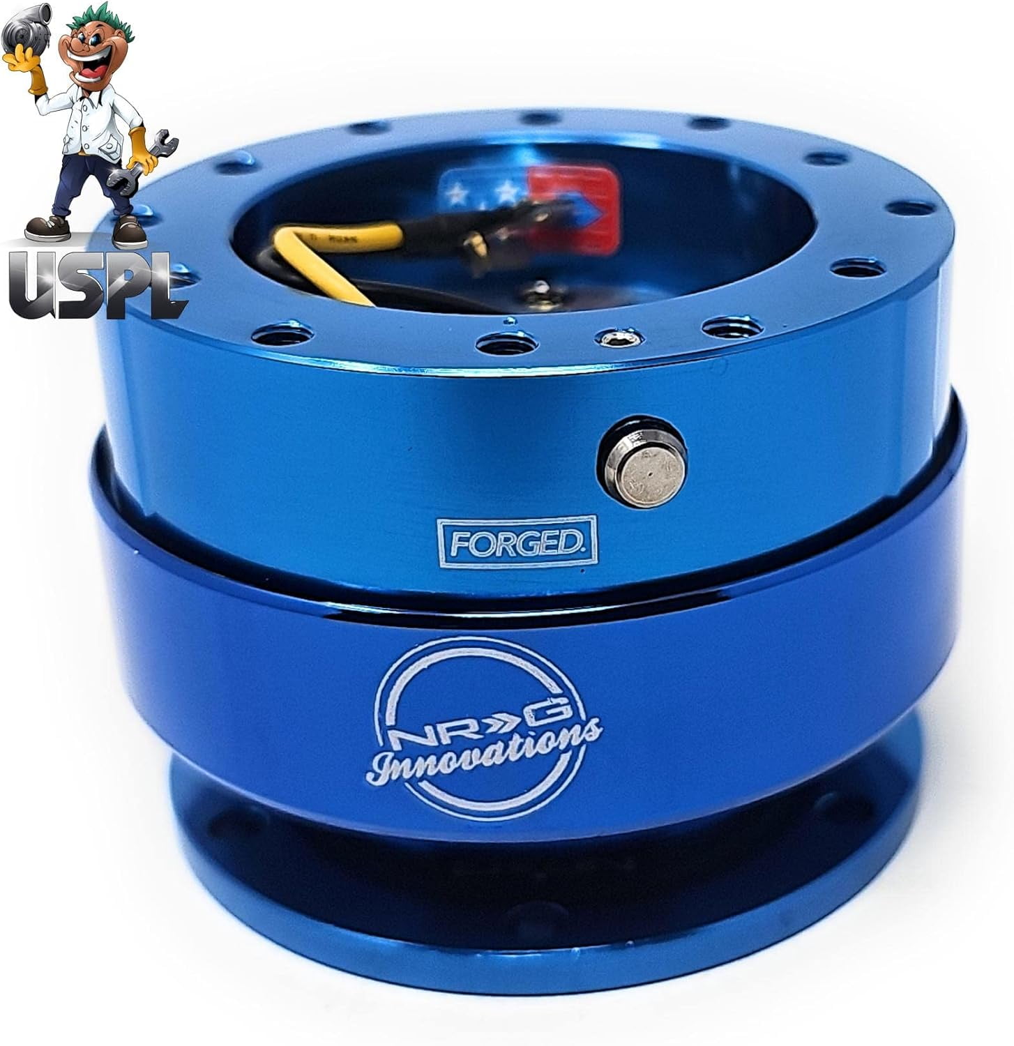 NRG Gen 2.0 Quick Release Steering Wheel Kit - Blue Anodized, SRK-200BL, Requires Steering Hub