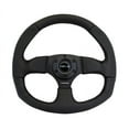 thumbnail image 1 of Steering Wheel 350mm 3in Dish Black Leather, 1 of 4