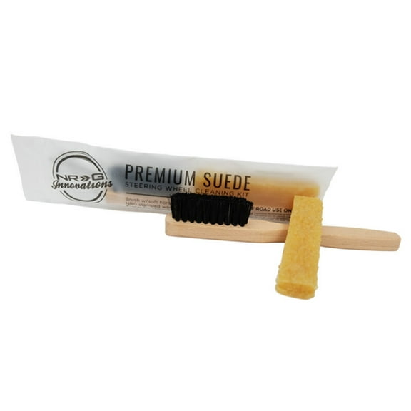 NRG Suede Steering Wheel Cleaning Kit- Including Eraser and Horse Brush - SCK-001