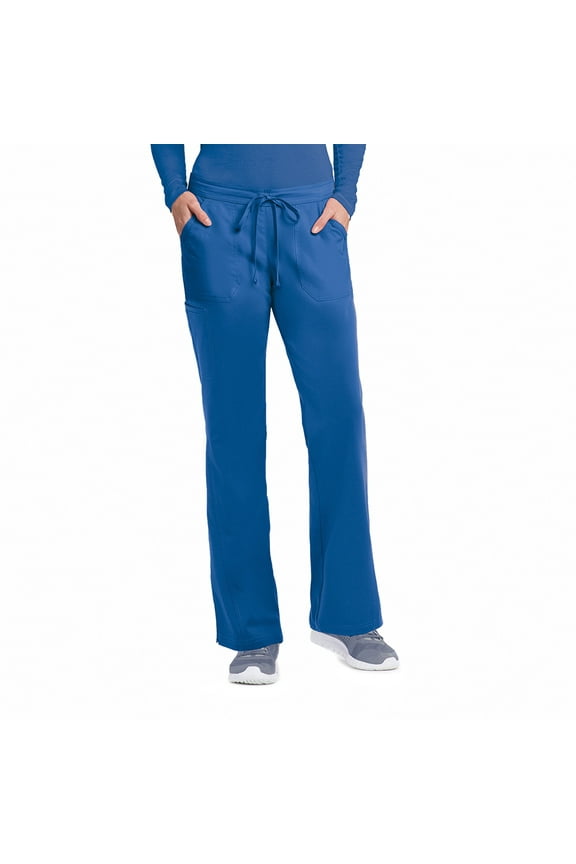 Uniforms Women's Half-Elastic  Half-Drawstring Waist Scrub Pant