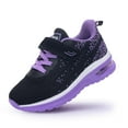 thumbnail image 1 of NRNHI Boys Girls Shoes Kids Sneakers Running Tennis Athletic Shoes Breathable Sport Walking Shoes (BlackPurple Size 11.5 Child), 1 of 5