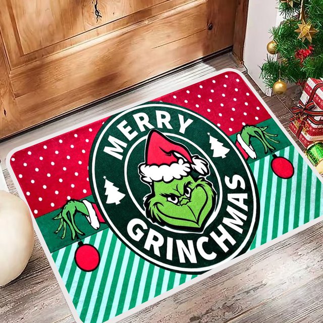 NRNIO Grinch Christmas Door Mat Decorations, for Christmas NonSlip
