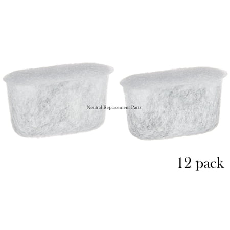 NRP 12-Pack Coffee Water Filter Activated Charcoal Cartridges Replacement for CUISINART Coffeemaker DCC-RWF, Kenmore Drip, Delonghi, Capresso price history and forecast - NRP Neutral Replacement Parts cwf02