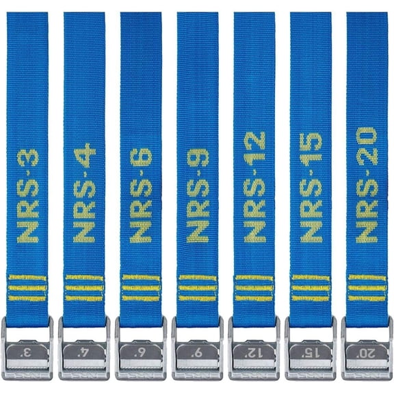 NRS 1.5" Heavy Duty Tie Down Strap 2 Pack-IconicBlue-9ft