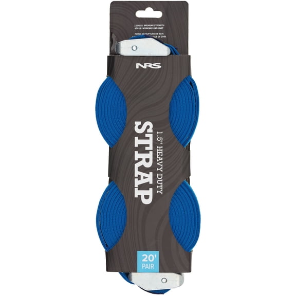 NRS 1.5" Heavy Duty Straps 20' Pair Iconic Blue