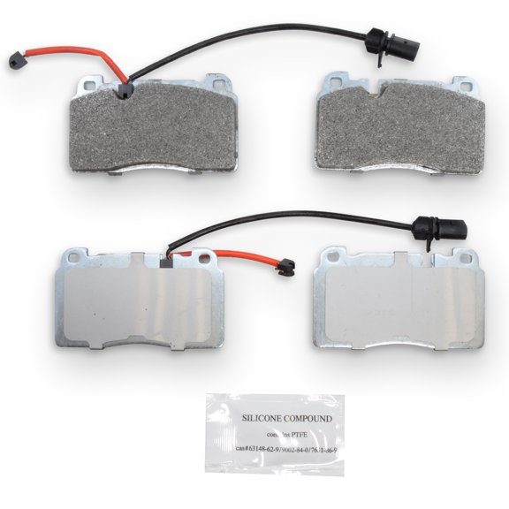 NRS Galvanized Brakes 2017-2018 Porsche Macan; 2014-2017 Audi SQ5; 2013-2017 Audi Q5; 2016-2018 Audi A6 NS1663 Premium Galvanized Brake Pad Set