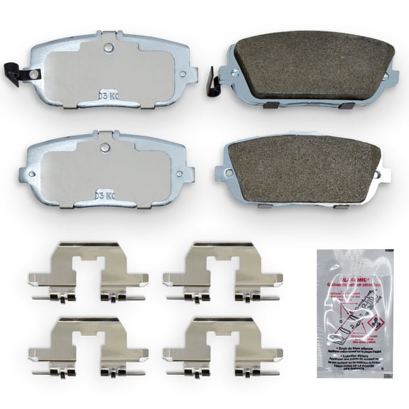 NRS Galvanized Brakes 2017-2020 Fiat 124 Spider NS1180 Premium Galvanized Brake Pad Set