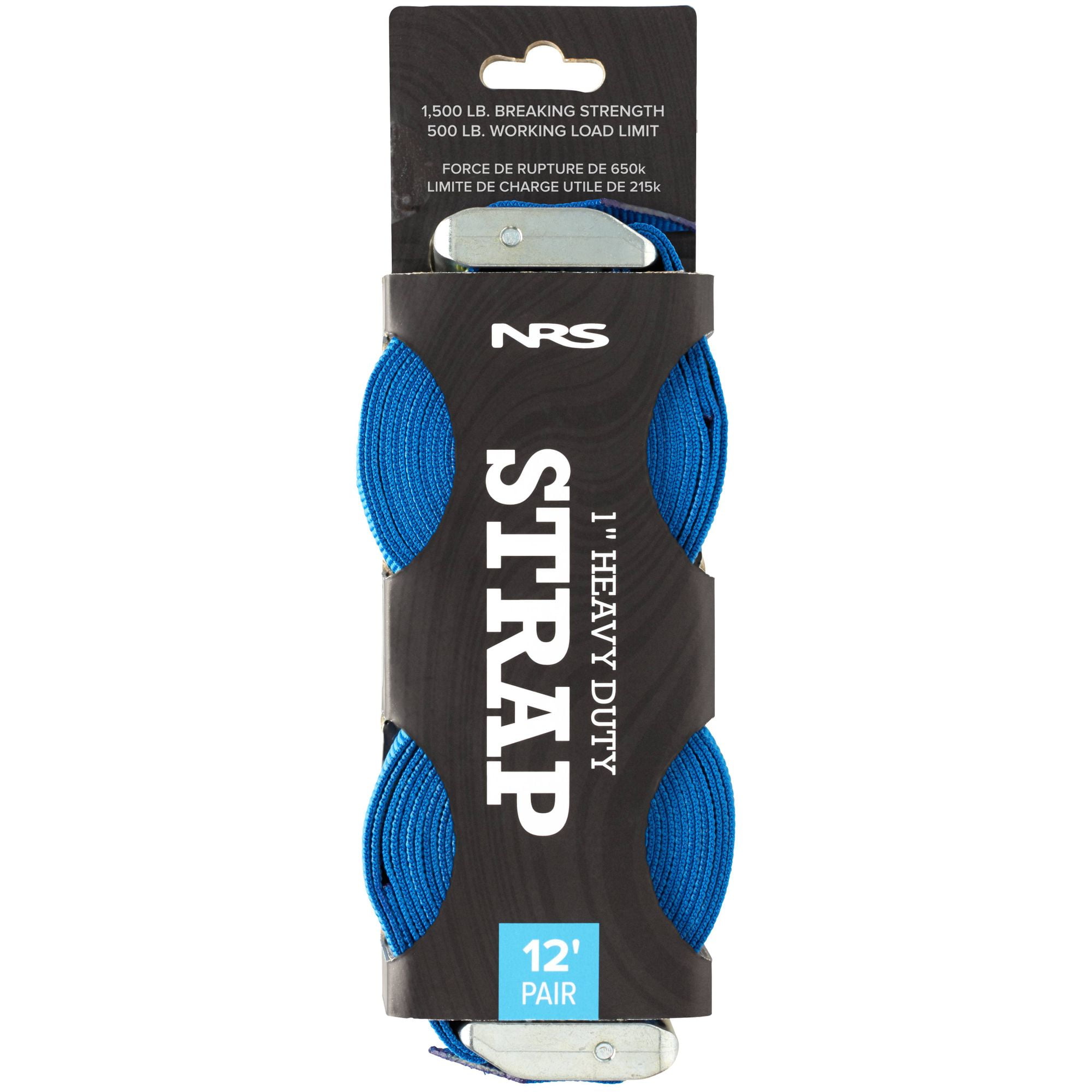 NRS Heavy Duty Kayak TieDown Straps 1" (Branded)