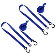 NRS J-Hook Tie-Down Straps 6 Pair Blue