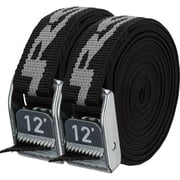 NRS Straps NRS Black Heavy Duty Tie-Down Strap - Pack of 2
