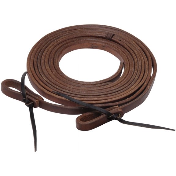 NRS Tack 8ft 5/8in Hand Rubbed Oiled Split Reins