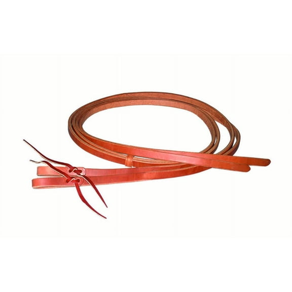 NRS Tack Hand Rubbed Split Reins- 1/2in x 8ft