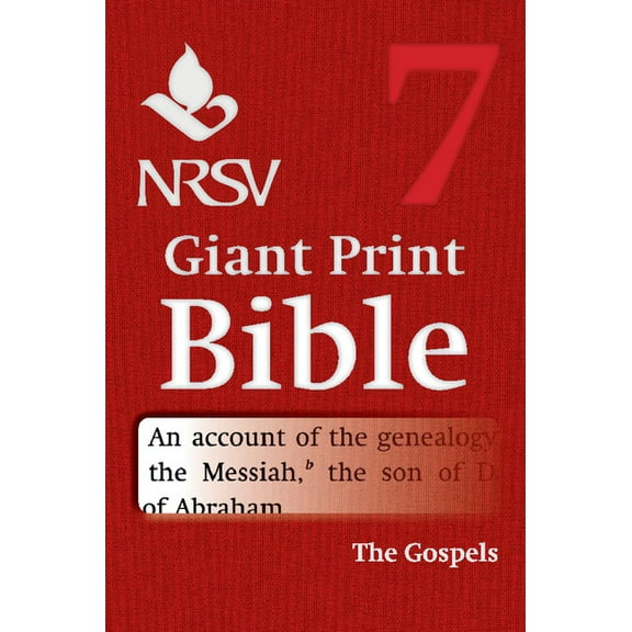 NRSV Giant Print Bible: Volume 7, Gospels, (Paperback)