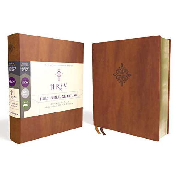 Pre-Owned NRSV, Holy Bible, XL Edition, Leathersoft, Brown, Comfort Print Paperback