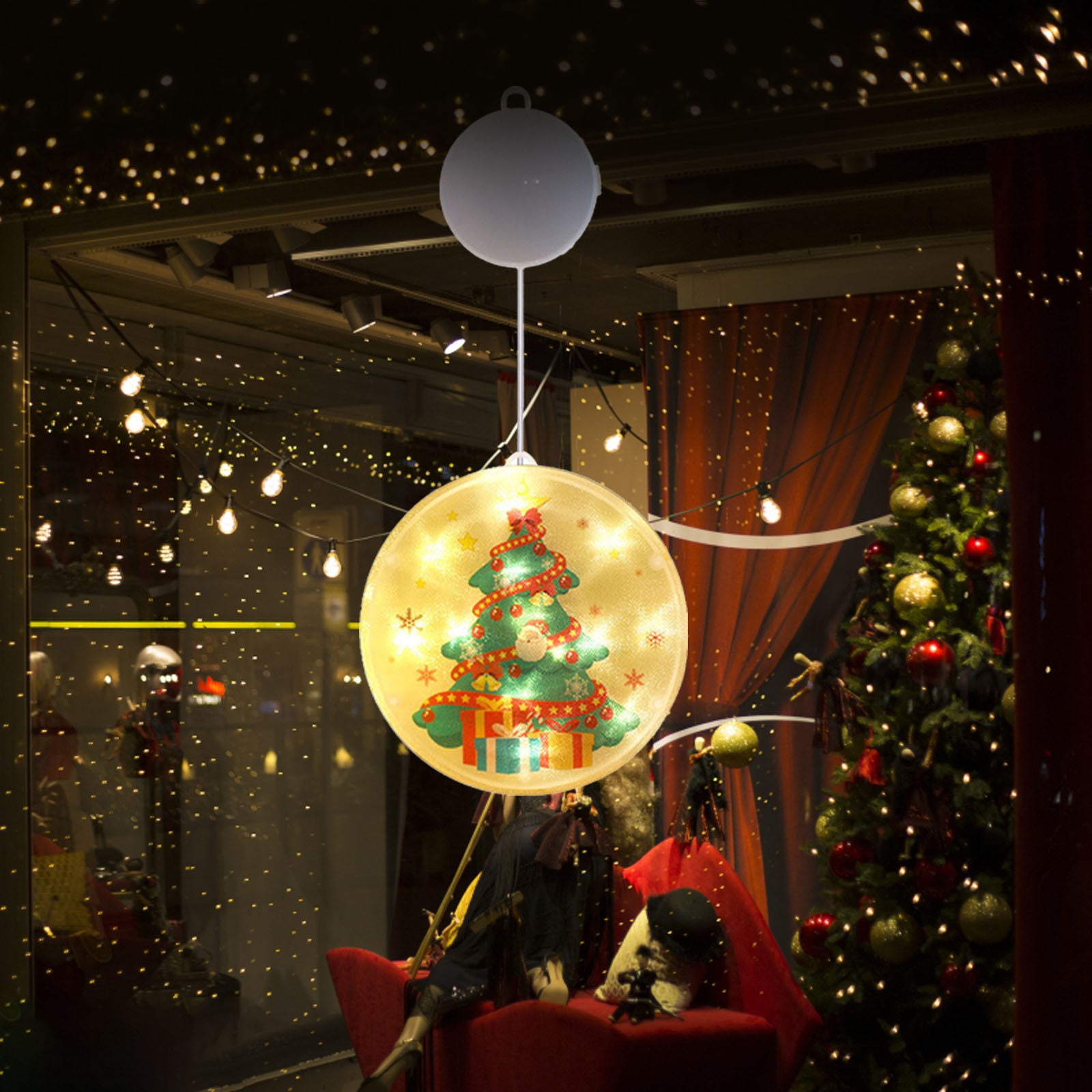 NRUDPQV Christmas Decorations Battery Powered Christmas Window