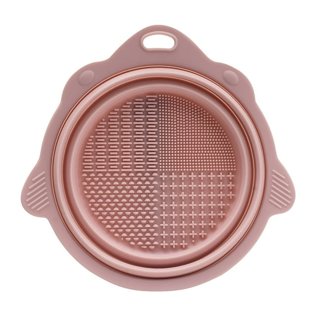 NRUDPQV Makeup Brush Cleaning Mat Foldable Environmental Silicone