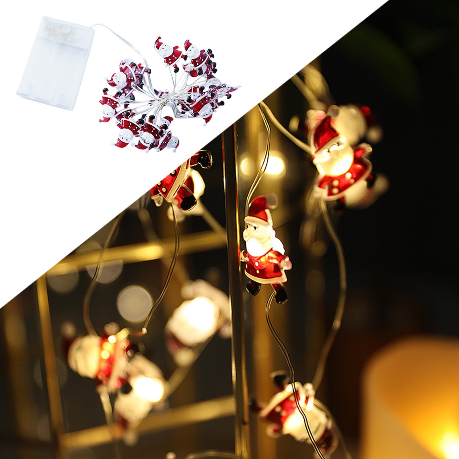 NRUDPQV String Lights Christmas Lights, 20 Led Battery Christmas Tree