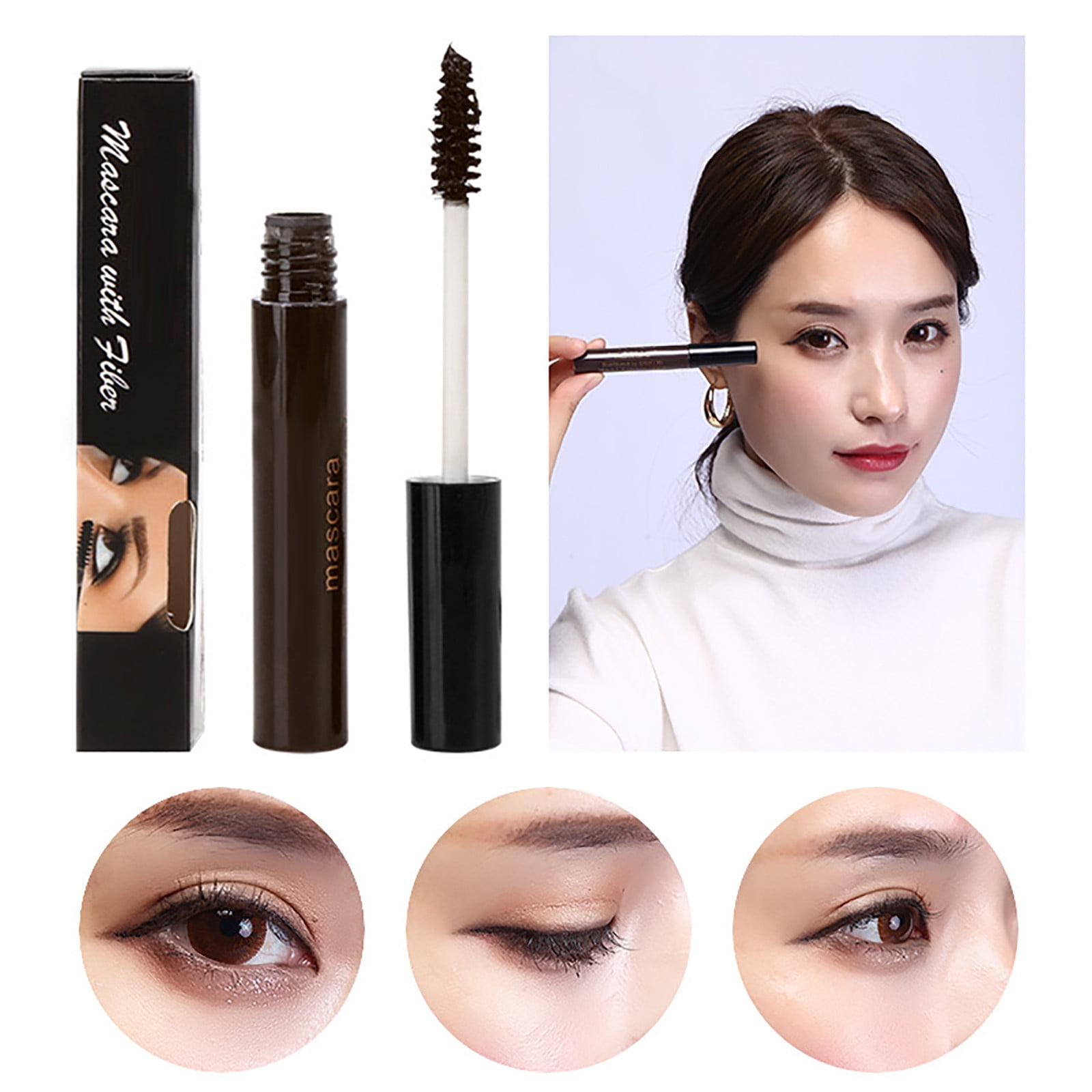 NRUDPQV Waterproof Mascara 4 Colors Mascara Long Lasting Glamorous
