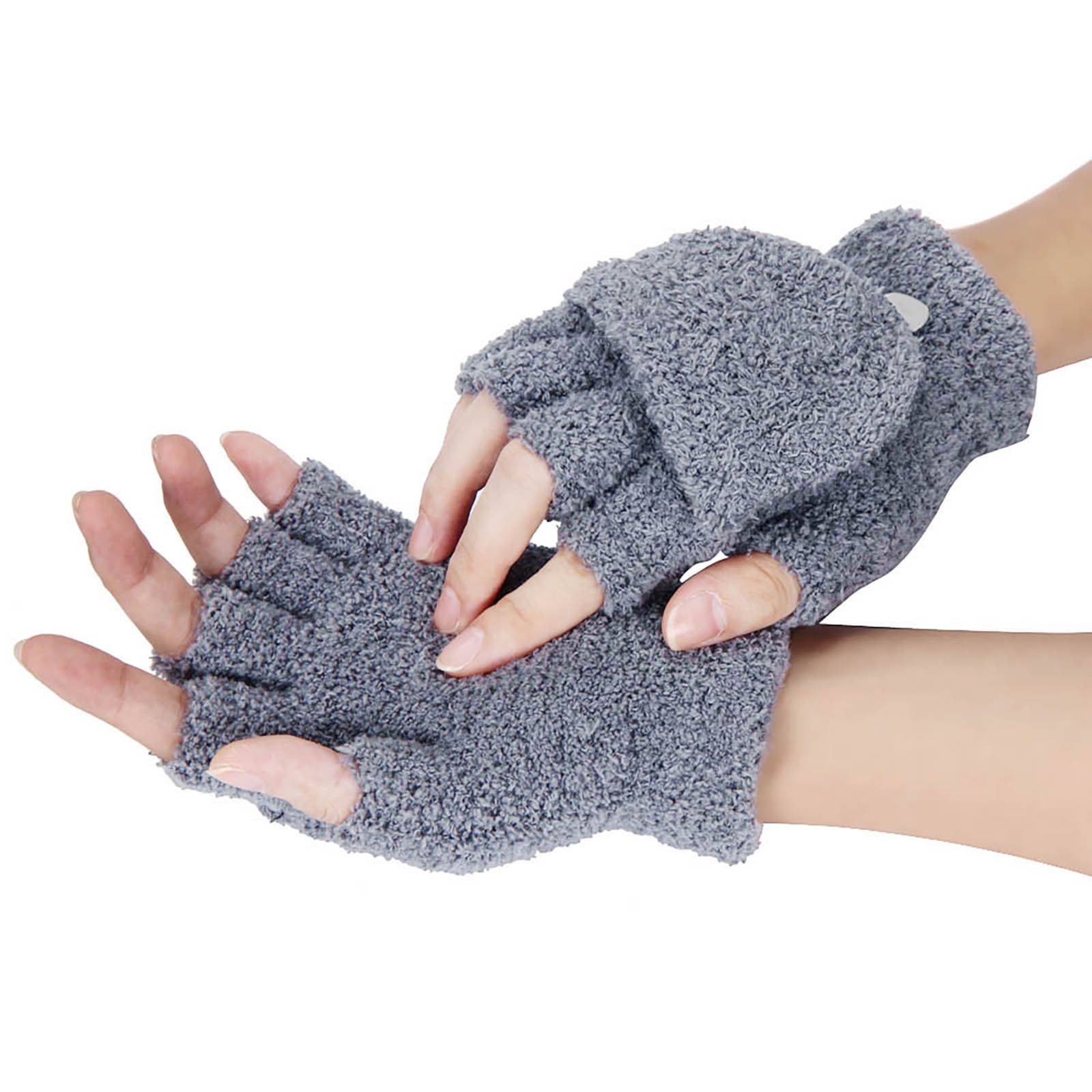 NRUDPQV Womens Mens Fingerless Gloves Cold Weather Winter Gloves Warm