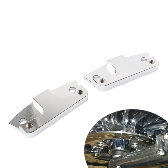 NS 1 Pair 21" Front Wheel Mudguard Riser Riser Bracket Kit Aluminum Alloy Chrome For Harley For Touring