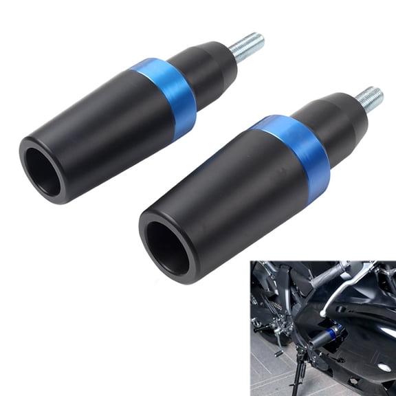 NS 1 Pair Aluminum Collision Protector Guards Falling Crash Protector Frame Sliders Blue For Yamaha YZF R7 2021 2022 2023 2024