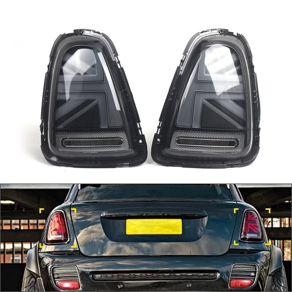 NS 1 Pair Tail Lights Rear Lamps Brake Lamps ABS Red Left & Right Hand For Mini Hatch(R56) 2011-2013
