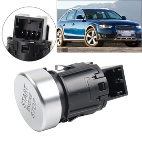 NS 1 Pc 8K0905217A Start Stop Switch Button Starter Switch Silver & Black For Audi A4 Premium, Premium Plus 2.0L L4-Gas 2016