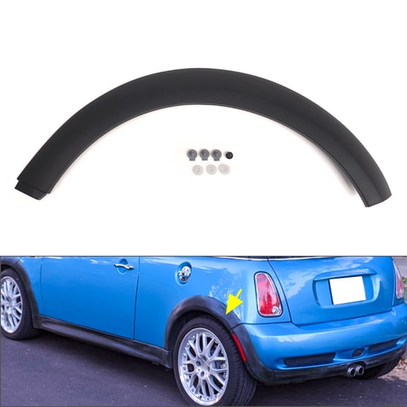 NS 1 Pc ABS Arch Cover Mudguard Rear Wheel Arch Trim 51131505869 left For MINI COOPER R53 09/2000-11/2006