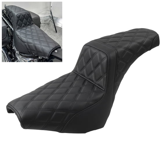 NS 1 Pc Driver Passenger Two Up Seat Sissy Bars black (with black lines) for FXBB 2018-2024