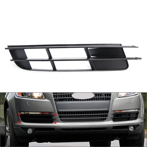 NS 1 Pc Front Bumper Lower Outer Grille Automotive Grilles ABS 4L0807682 (Right Side) For Audi Q7 2006-2009