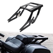 NS 1 Pc Iron Two Up Mounting Bracket Luggage Rack Black For Harley For Softail Sport Glide FLSB 18-2024