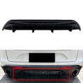 NS 1 Pc Rear Bumper Diffuser Lip Spoiler Splitter Kit ABS Glossy Black ...