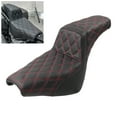 thumbnail image 1 of NS 1 Pc Sissy Bars Driver Passenger Two Up Seat black (with red lines) for FXBB 2018-2024, 1 of 10