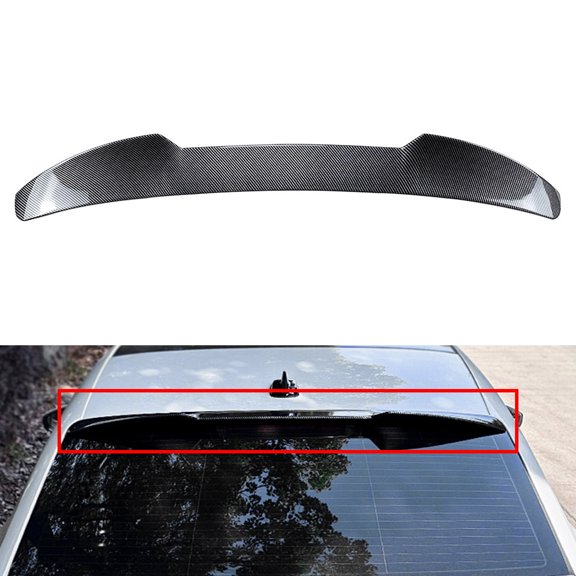 NS 1 Pc Tail Wing Rear Trunk Spoiler Rear Spoilers Carbon Fiber Black ABS For Audi A3 S3 RS3 8Y Sedan 2021-2025