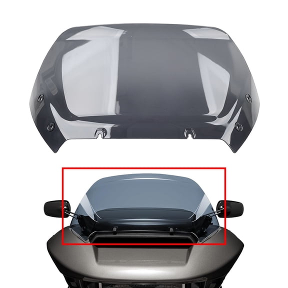 NS 1 Pc Wind Splitter Windshield Windscreen Smoke for Road Glide CVO FLTRXSTSE 2024
