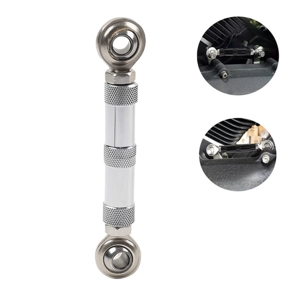 NS 1 Pc XJ53-XT-3L9F Linkage Rod Adjustable Shift Linkage Mid-Control Shift Aluminum Chrome For Low Rider S FXDLS 2016-2017