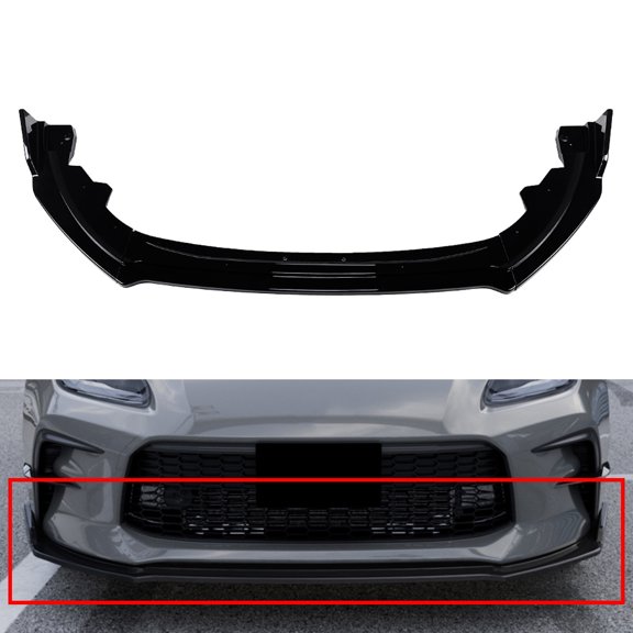 NS 1 Set Front Bumper Lip Spoiler Splitter ABS Glossy Black For Toyota GR86 2022-2025 ( After June 2022 )