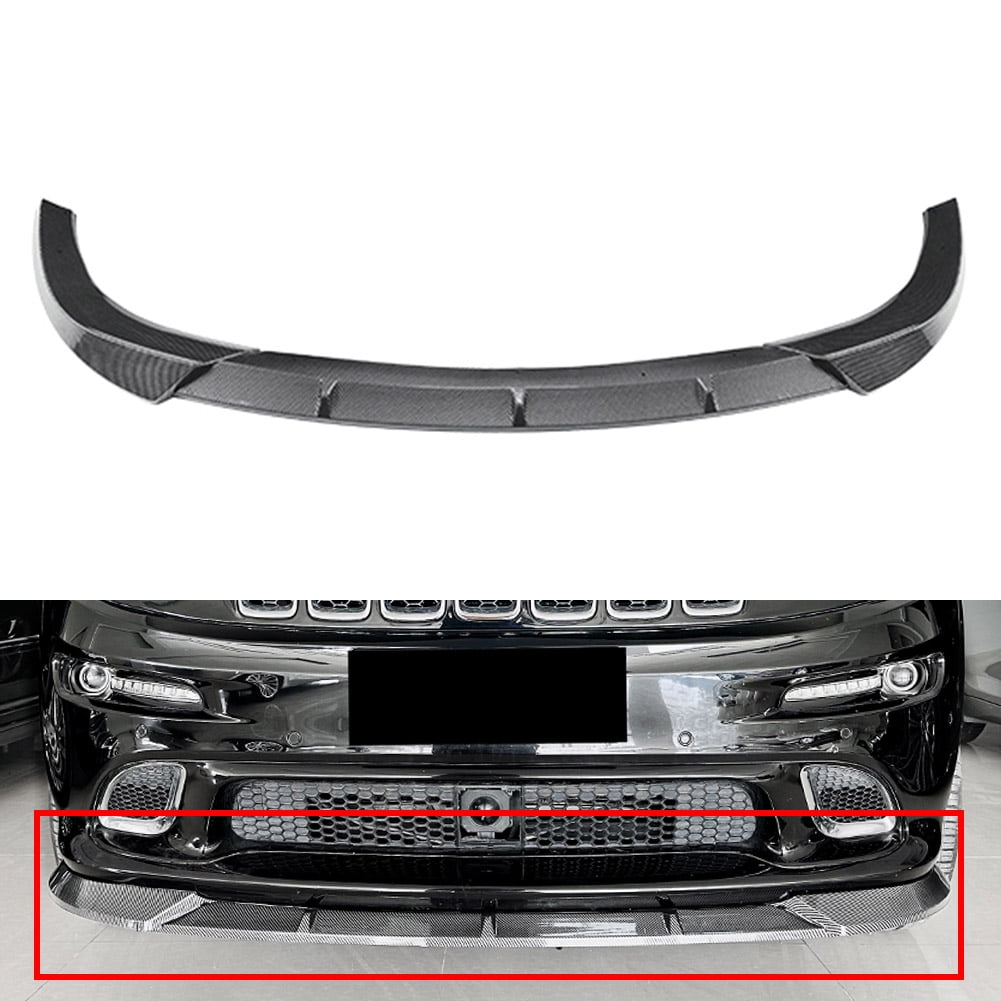 Front Spoiler Tag NS 1 Set Front Bumper Spoiler Kit Carbon Fiber Black Front Bumper Lip ...