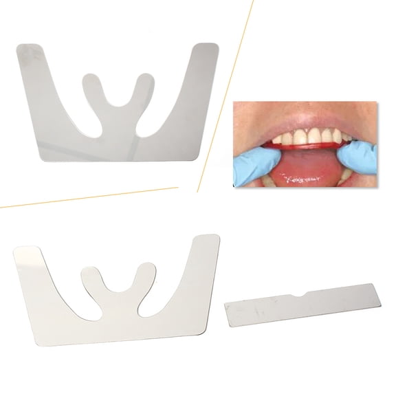 NS 1 Set Occlusal Maxillary Casting Jaw Plane Dental Denture Materials Stainless Steel