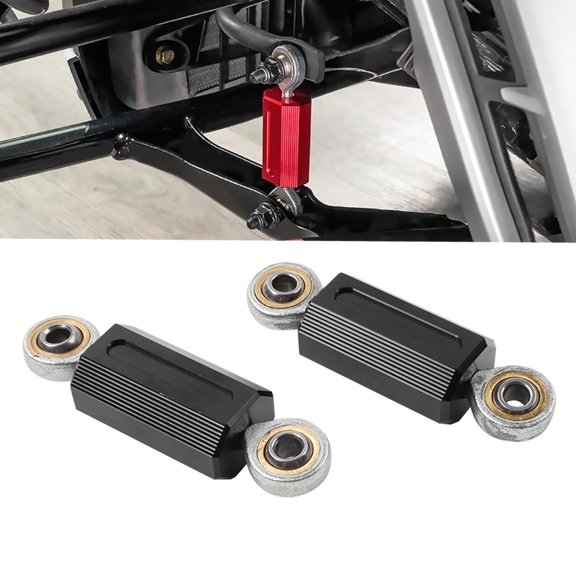 NS 1 pair External 6MM Sway Bar End Links Rod End Kit Aluminum Black for Ryker All Moldes 600 /900 / Rally (2019-2025) & Sport (2022-2025)