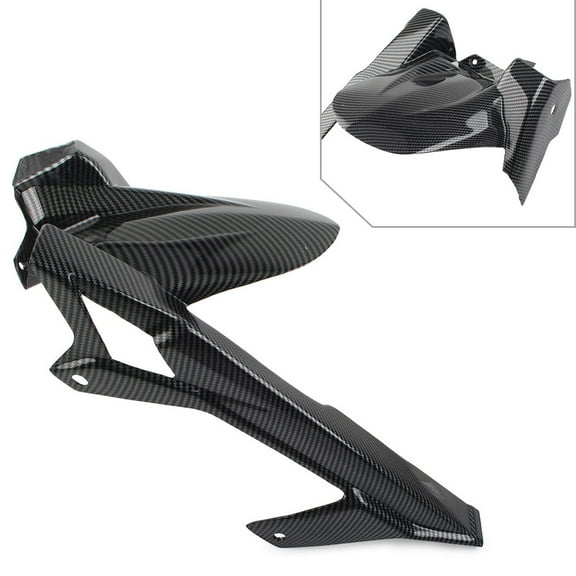 NS 1 pcs Mud Hugger Rear Mudguard Carbon Fiber Motorcycle Chain Guard for Ninja400 Z400 2018-2023