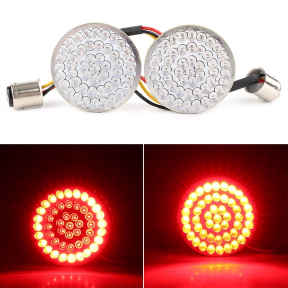 NS 1157 LED Turn Signal Running Light Insert Bulb Red LED for Harley For Softail For Sportster For Touring Dyna Glide Motorbike